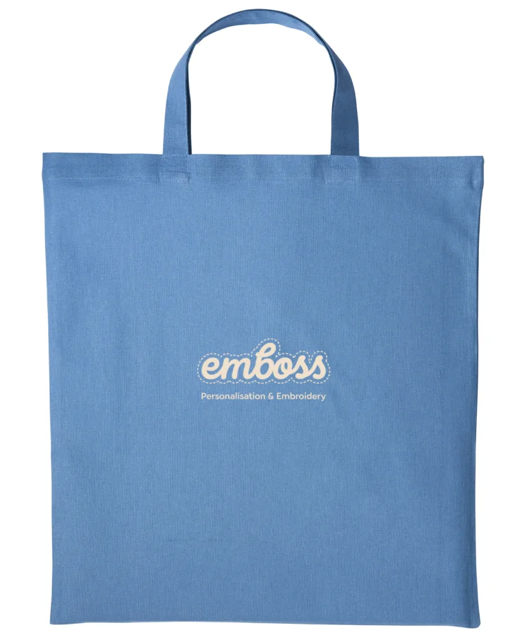 Cotton shopper short handle in Airforce Blue