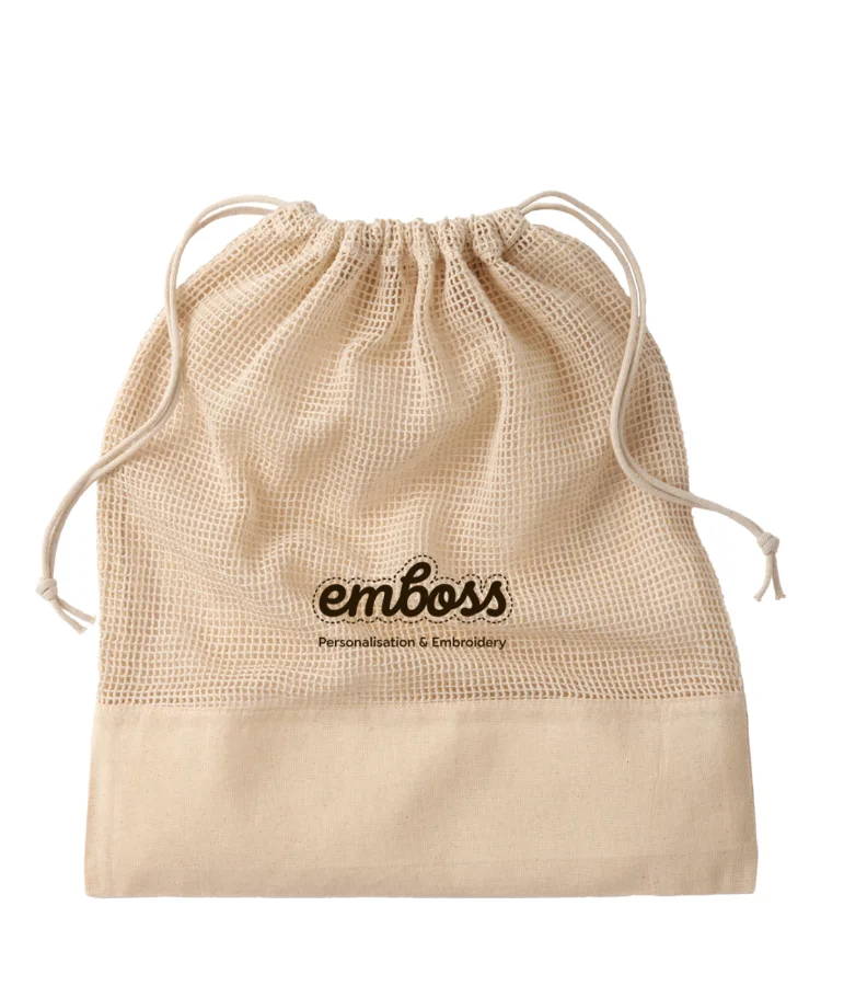 Cotton mesh bag in Natural