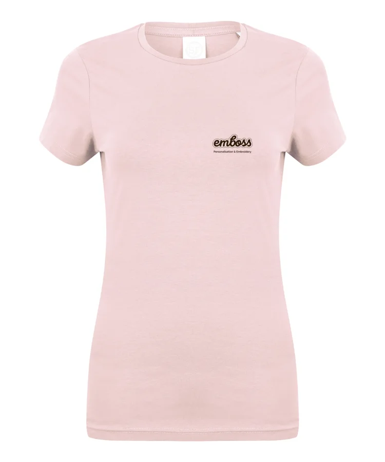 Feel good women's stretch t-shirt in Baby Pink