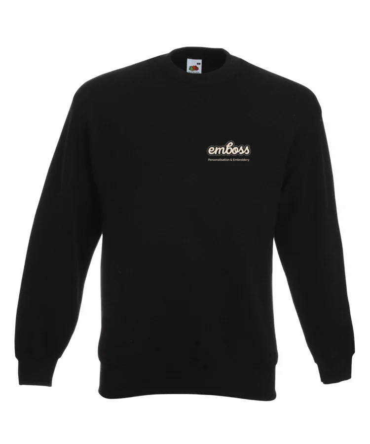 Premium 70/30 set-in sweatshirt in Black*