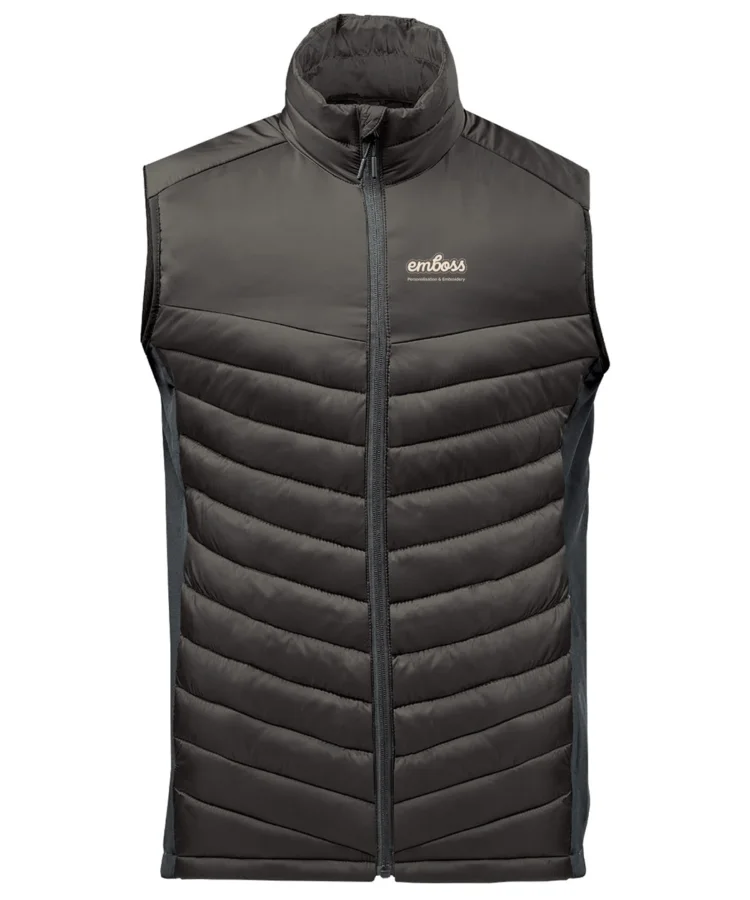 Montserrat thermal vest in Black/Granite