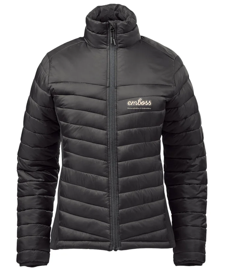 Women’s Montserrat thermal jacket in Black/Granite