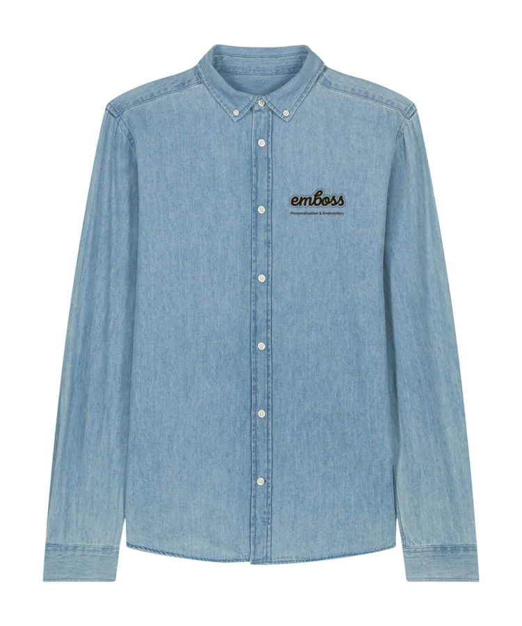 Stanley denim shirt (STWM967) in Light Wash