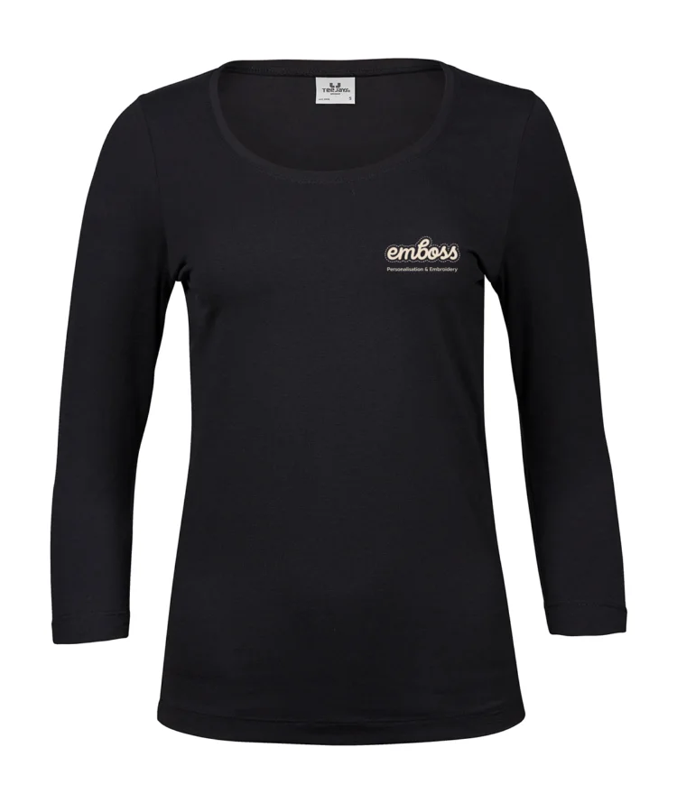 Women’s stretch 3/4-sleeve tee (460)