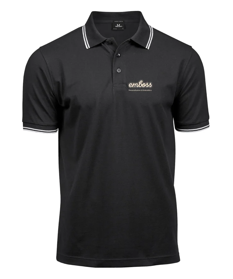 Luxury stripe stretch polo (1407)