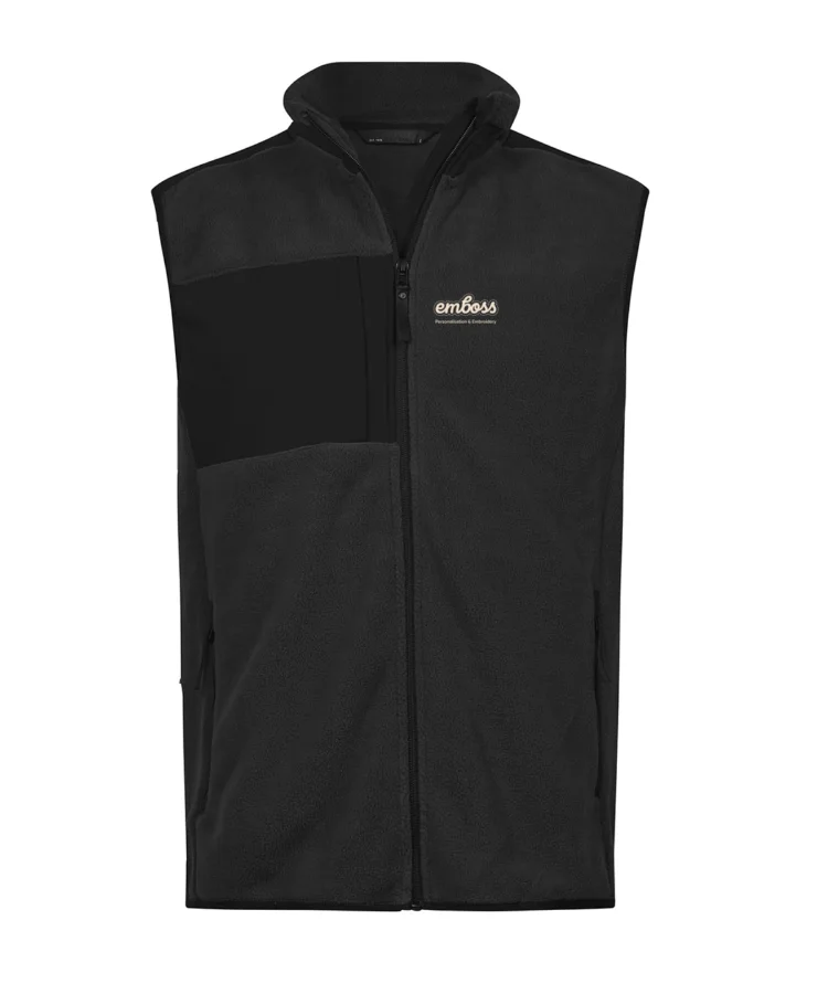 Mountain fleece bodywarmer (9122) in Black/Black*
