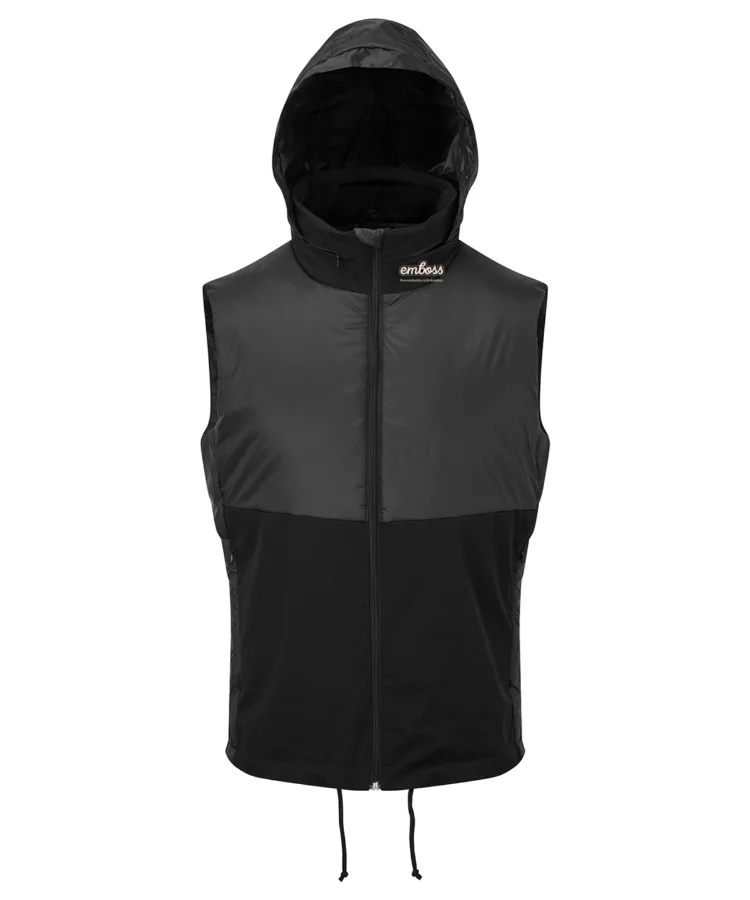 Men's TriDri® insulated hybrid gilet in Black