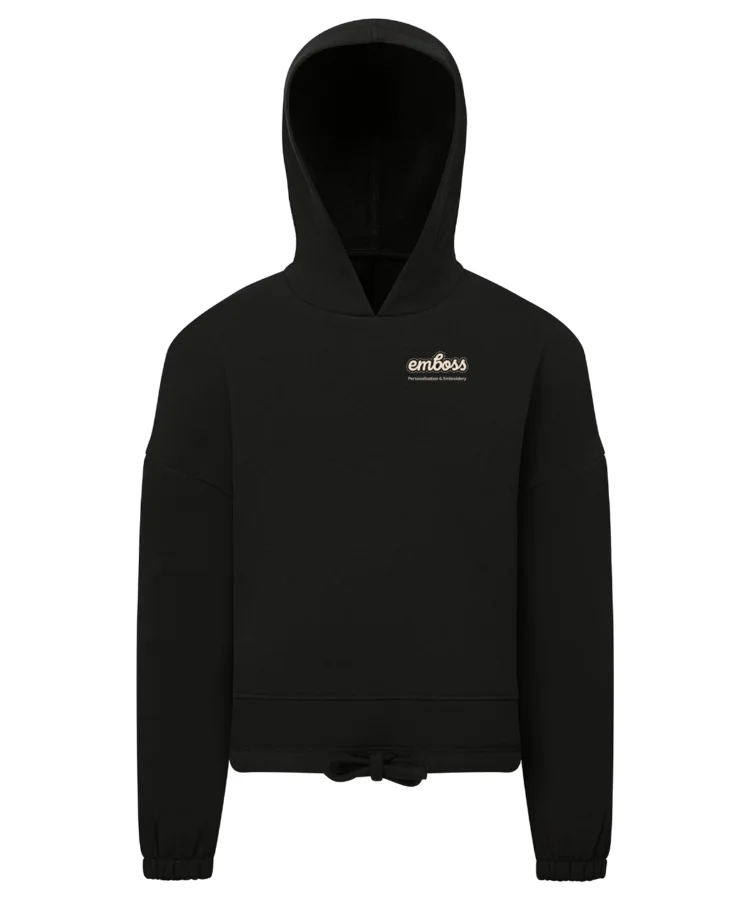 Kids TriDri® recycled cropped oversize hoodie