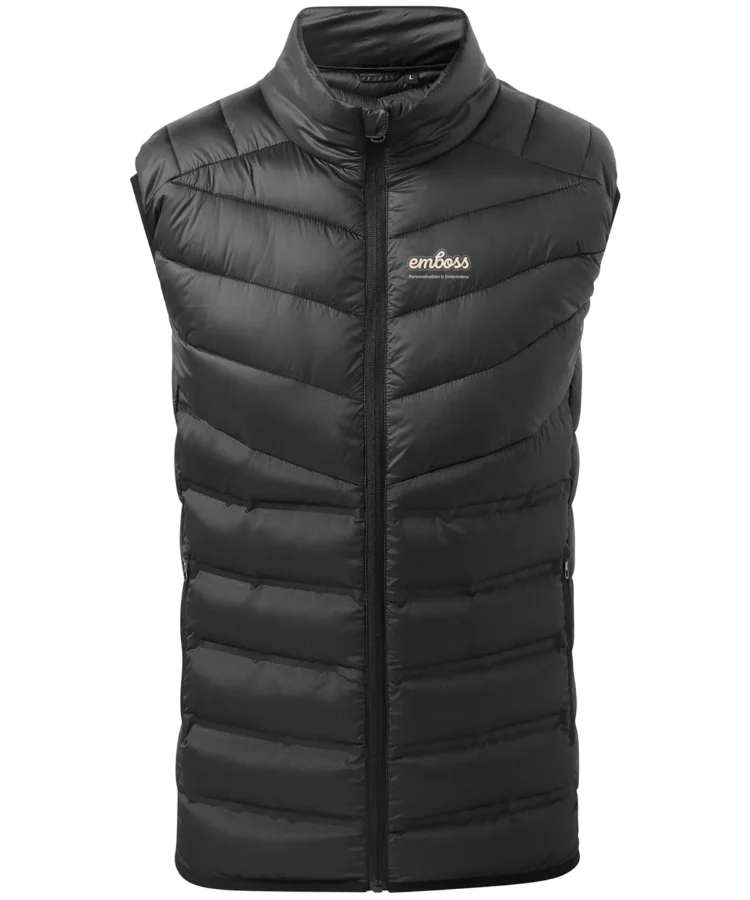 Mantel moulded gilet in Black
