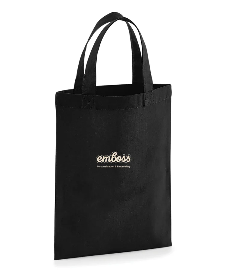 Cotton party bag for life in Black