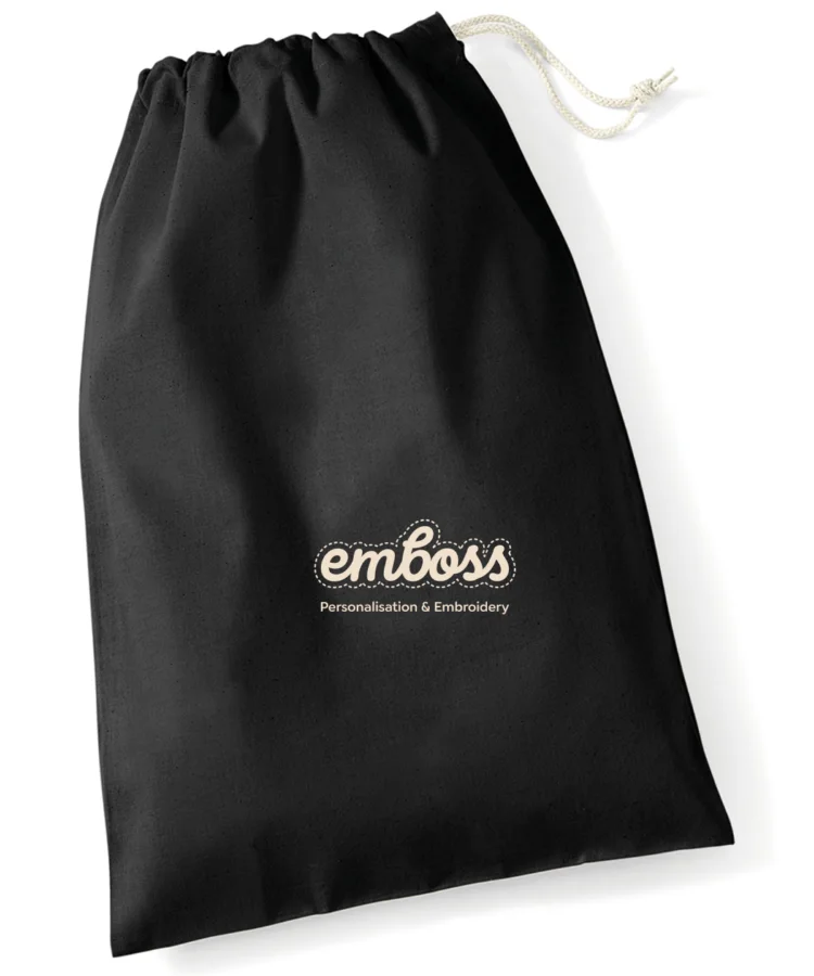 Cotton stuff bag in Black