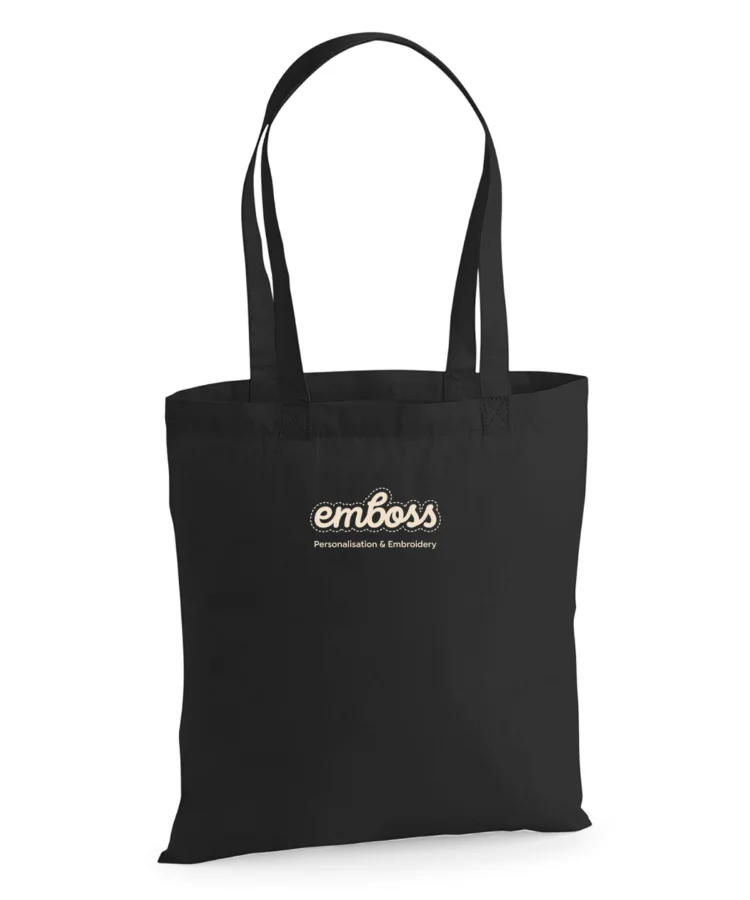 Premium Cotton tote in Black