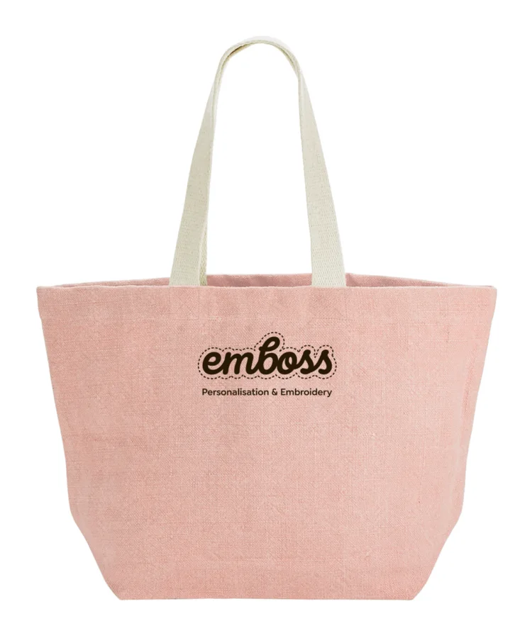 Soft washed jute beach bag