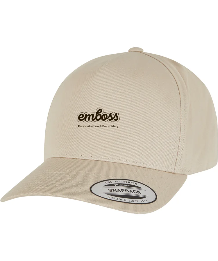 5-panel curved classic snapback (7707)