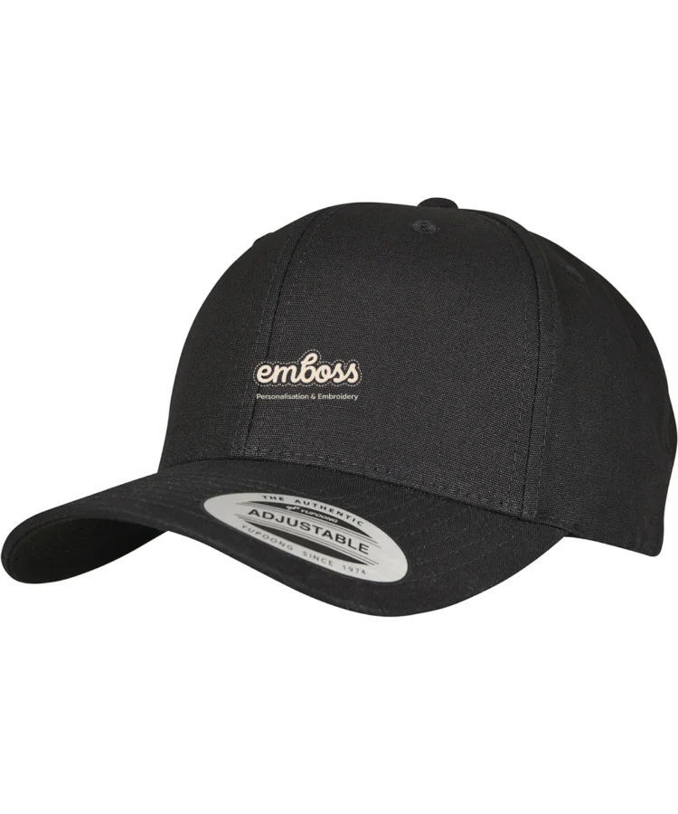 6-panel curved metal snap (7708MS)